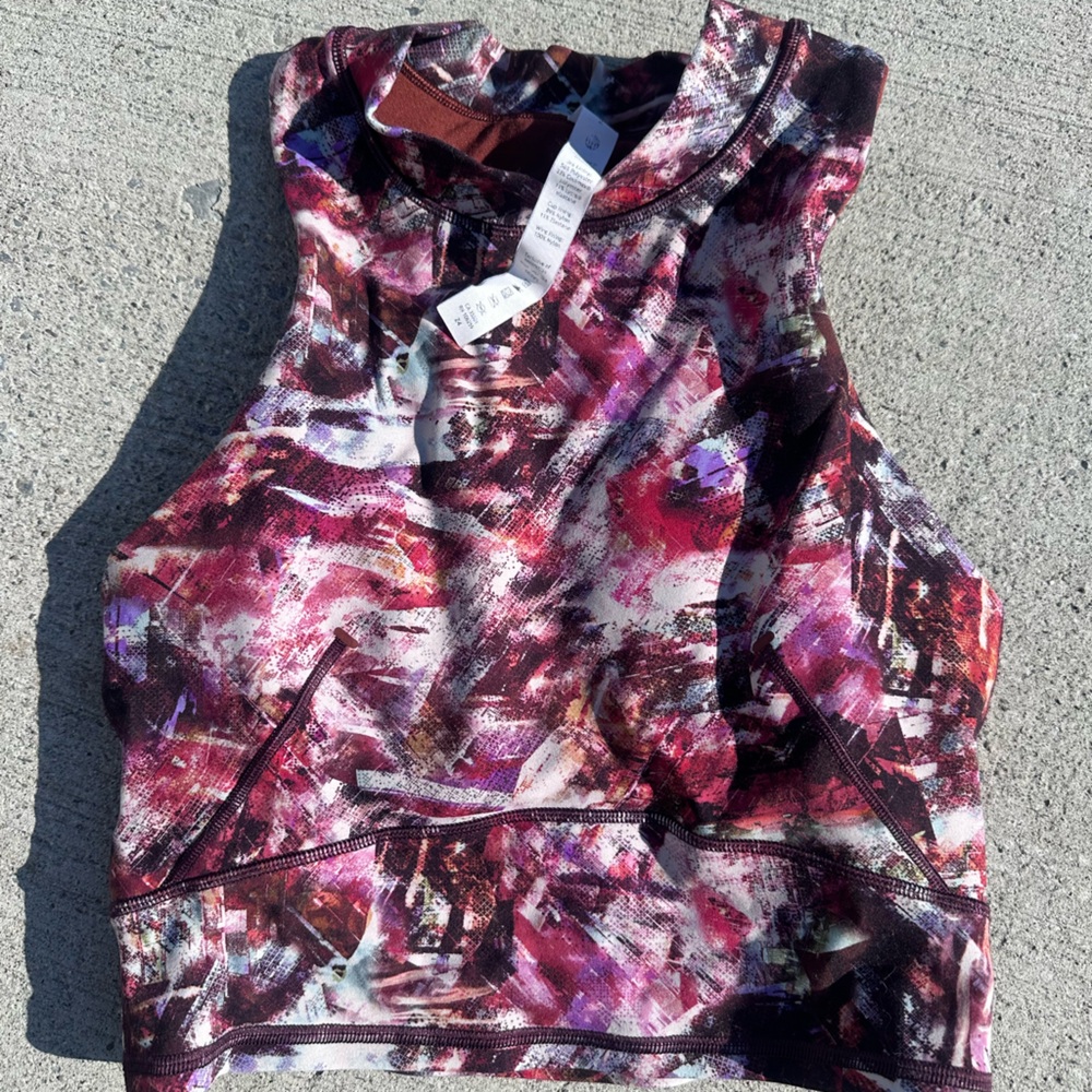 lululemon athletica Women's Multicolor Abstract Sports bra